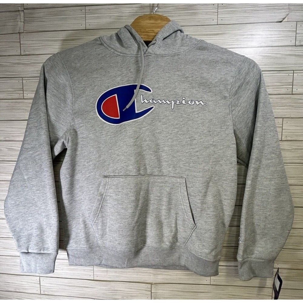 NWT Champion Two Piece Set Hoodie And Joggers Light Gray Men's Size‎ M Sweatsuit